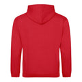 Fire Red-Jet Black - Back - Awdis Childrens-Kids Varsity Hoodie