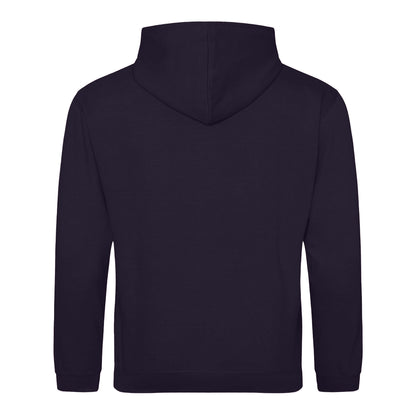 New French Navy-Sky Blue - Back - Awdis Childrens-Kids Varsity Hoodie