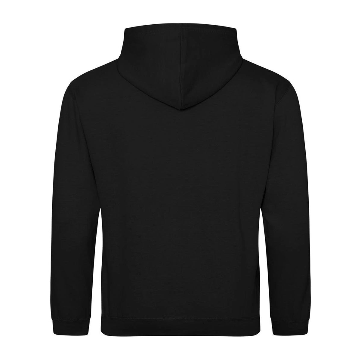Jet Black-Fire Red - Back - Awdis Childrens-Kids Varsity Hoodie