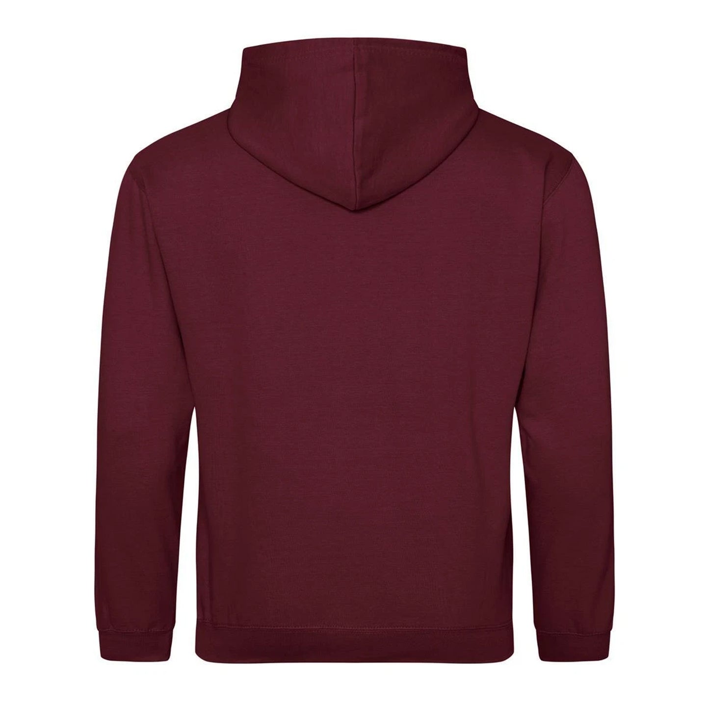 Burgundy-Gold - Back - Awdis Childrens-Kids Varsity Hoodie