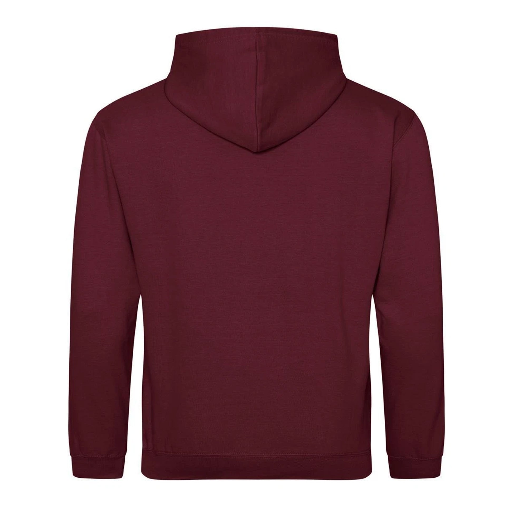 Burgundy-Gold - Back - Awdis Childrens-Kids Varsity Hoodie