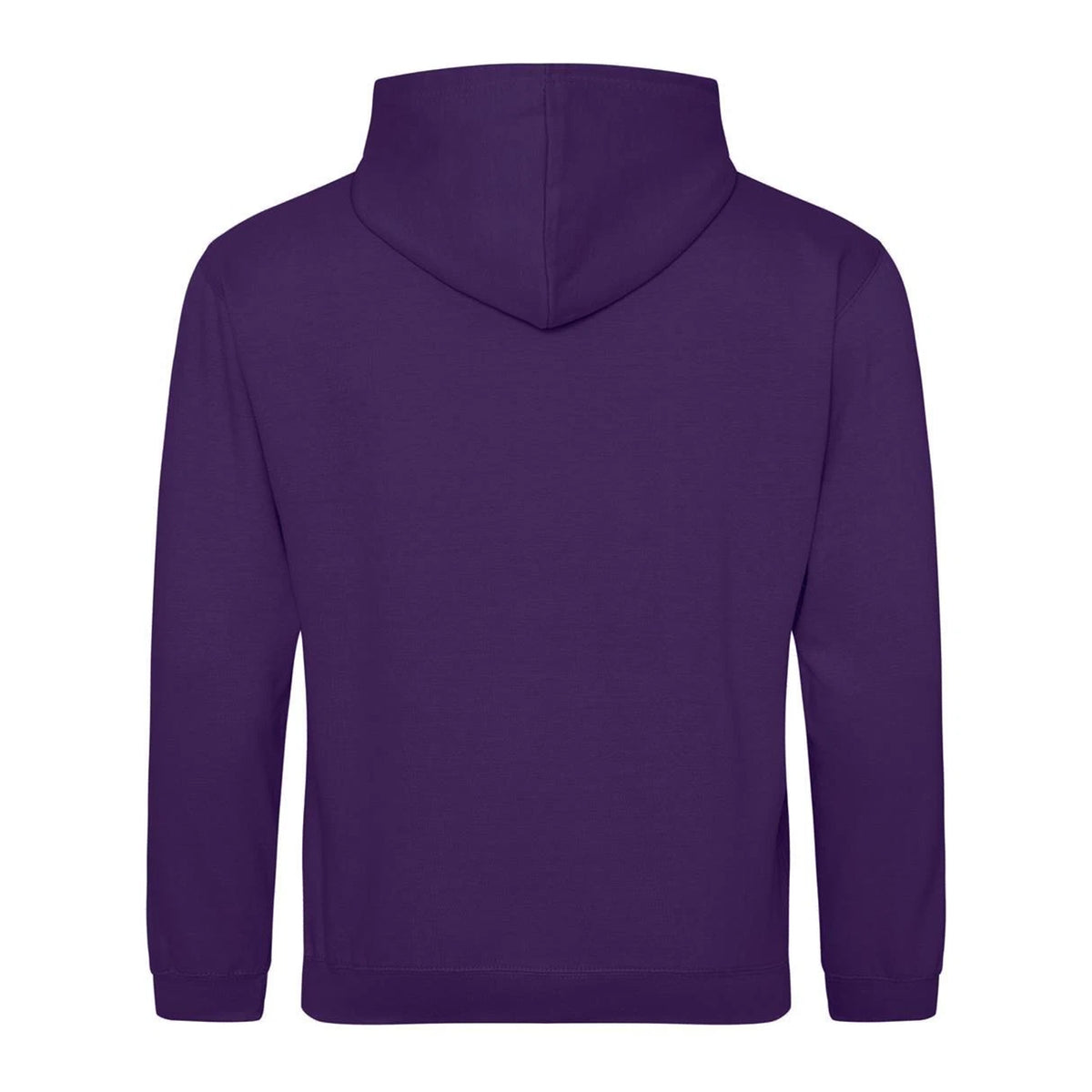 Purple-Sun Yellow - Back - Awdis Childrens-Kids Varsity Hoodie