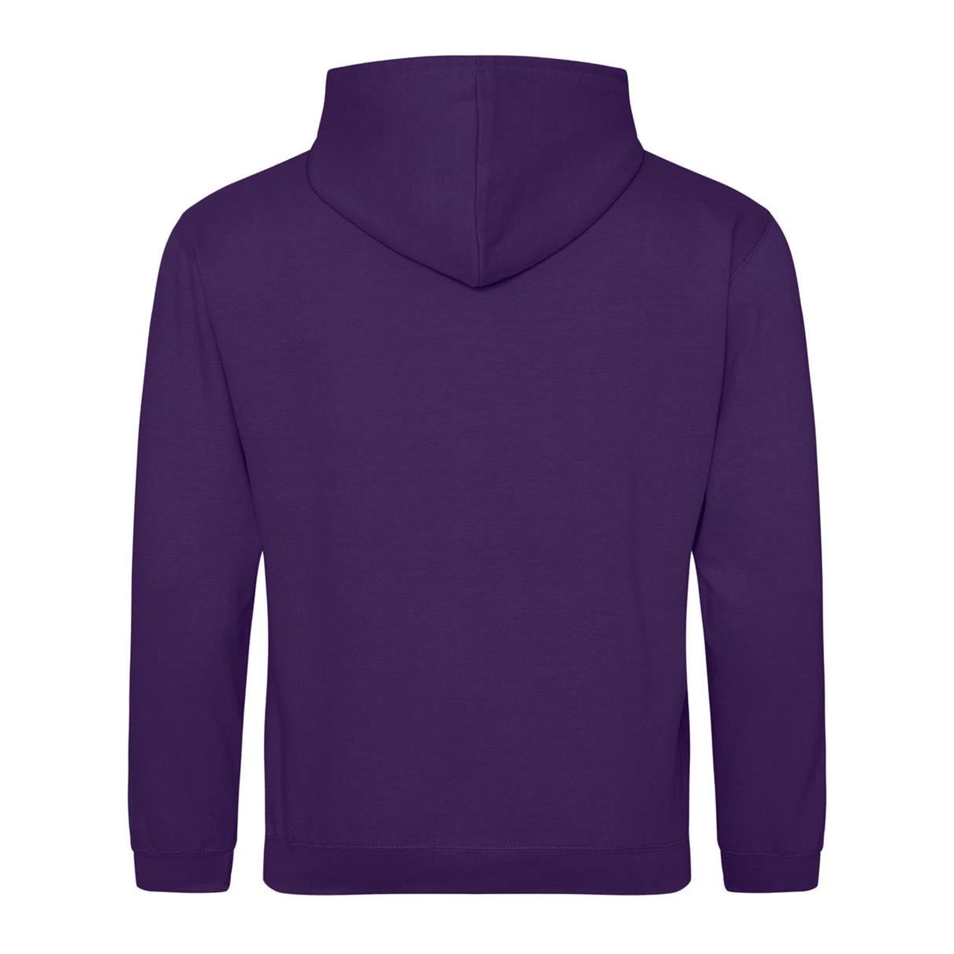 Purple-Sun Yellow - Back - Awdis Childrens-Kids Varsity Hoodie