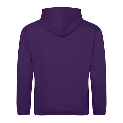 Purple-Sun Yellow - Back - Awdis Childrens-Kids Varsity Hoodie