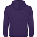 Purple-Sun Yellow - Back - Awdis Childrens-Kids Varsity Hoodie
