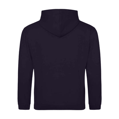 New French Navy-Fire Red - Back - Awdis Childrens-Kids Varsity Hoodie