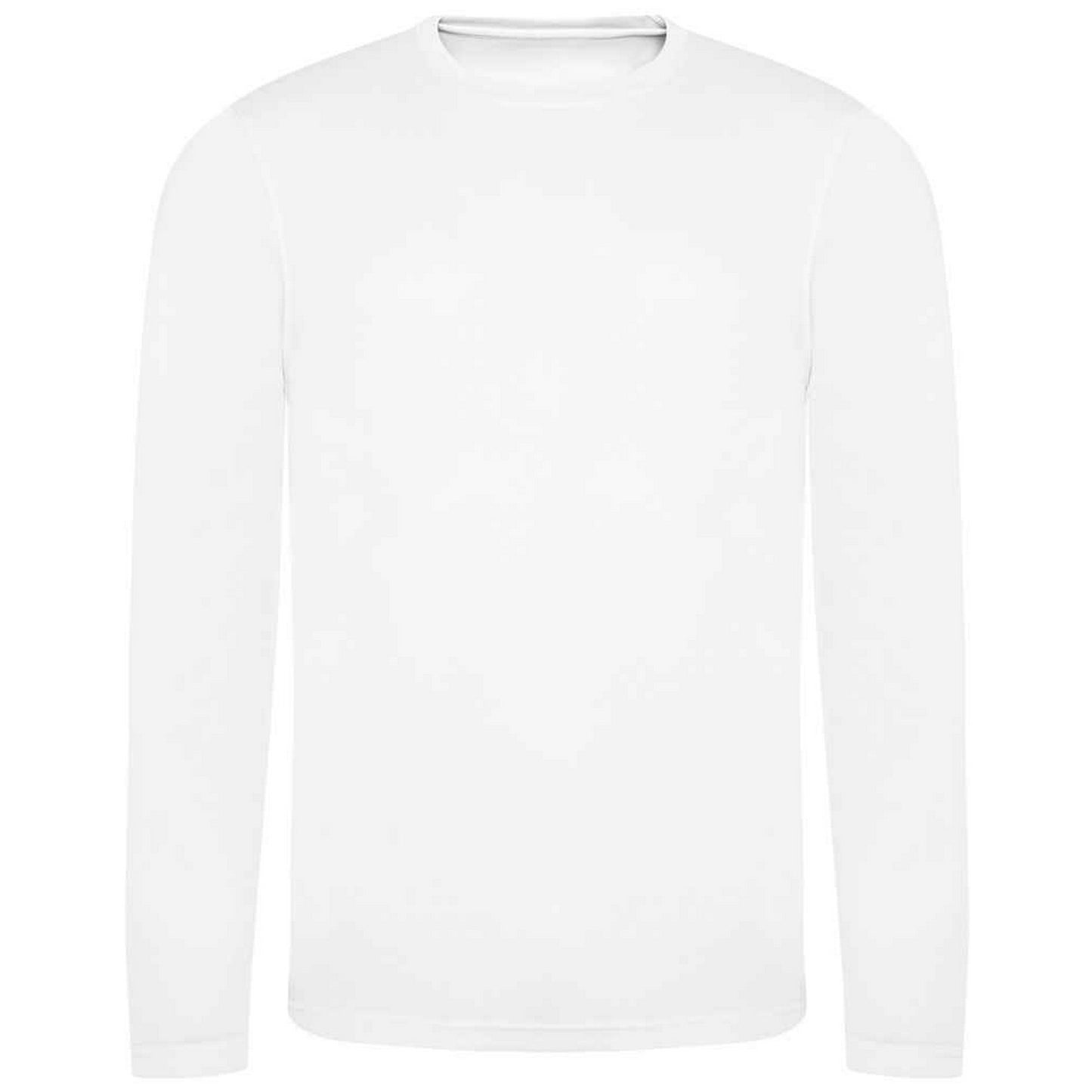 Arctic White - Front - AWDis Cool Mens Moisture Wicking Long-Sleeved T-Shirt