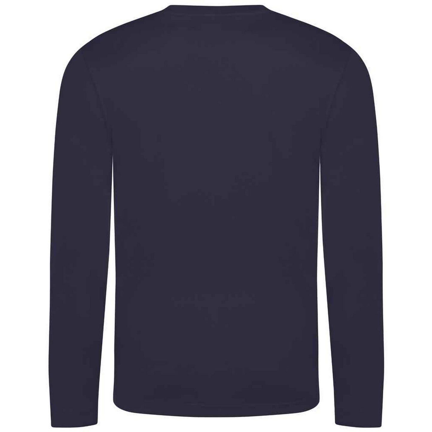 French Navy - Back - AWDis Cool Mens Moisture Wicking Long-Sleeved T-Shirt