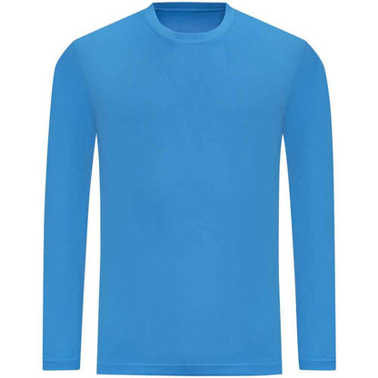 Sapphire Blue - Front - AWDis Cool Mens Moisture Wicking Long-Sleeved T-Shirt