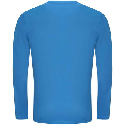 Sapphire Blue - Back - AWDis Cool Mens Moisture Wicking Long-Sleeved T-Shirt