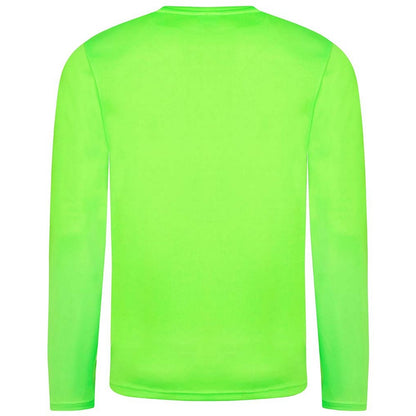 Electric Green - Back - AWDis Cool Mens Moisture Wicking Long-Sleeved T-Shirt