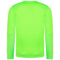 Electric Green - Back - AWDis Cool Mens Moisture Wicking Long-Sleeved T-Shirt