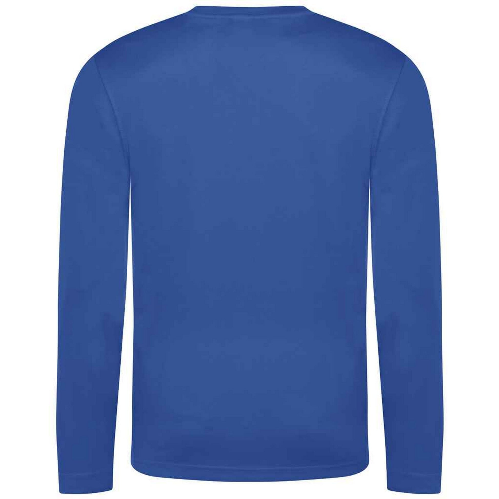 Royal Blue - Back - AWDis Cool Mens Moisture Wicking Long-Sleeved T-Shirt