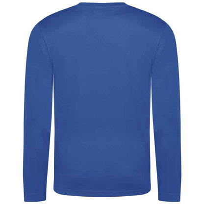 Royal Blue - Back - AWDis Cool Mens Moisture Wicking Long-Sleeved T-Shirt