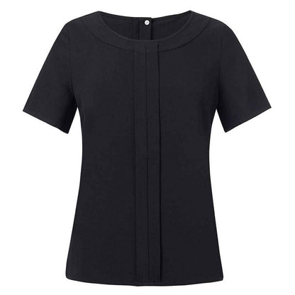 Black - Front - Brook Taverner Womens-Ladies Verona Short-Sleeved Top