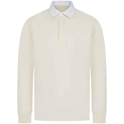 Natural - Front - Front Row Mens Premium Rugby Shirt