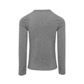 Grey Marl - Back - Premier Womens-Ladies Marl Roll Sleeve T-Shirt
