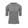 Grey Marl - Lifestyle - Premier Womens-Ladies Marl Roll Sleeve T-Shirt
