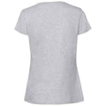 Heather Grey - Back - Fruit of the Loom Womens-Ladies Premium T-Shirt