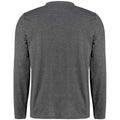 Dark Grey Marl - Back - Kustom Kit Mens Superwash 60C Long-Sleeved T-Shirt