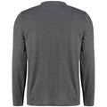 Dark Grey Marl - Back - Kustom Kit Mens Superwash 60C Long-Sleeved T-Shirt
