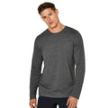 Dark Grey Marl - Side - Kustom Kit Mens Superwash 60C Long-Sleeved T-Shirt