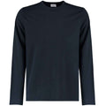 Navy - Front - Kustom Kit Mens Superwash 60C Long-Sleeved T-Shirt