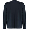 Navy - Back - Kustom Kit Mens Superwash 60C Long-Sleeved T-Shirt