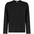 Black - Front - Kustom Kit Mens Superwash 60C Long-Sleeved T-Shirt