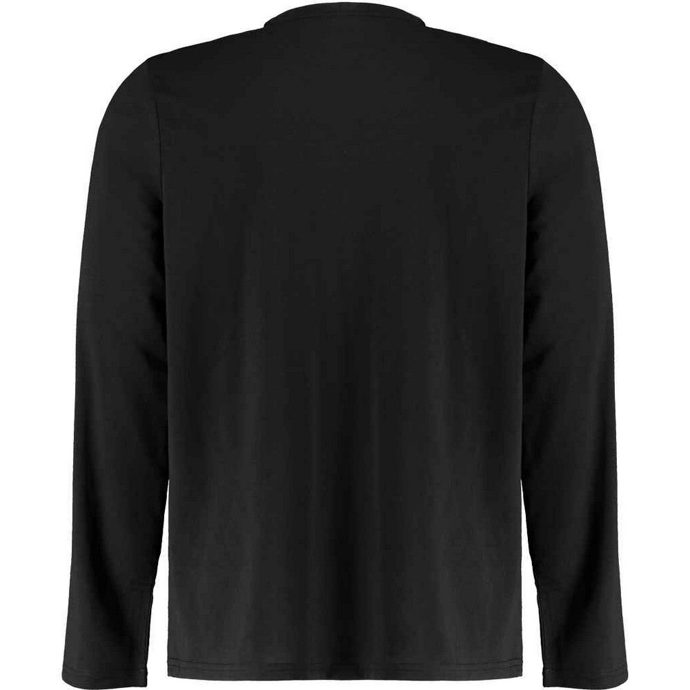 Black - Back - Kustom Kit Mens Superwash 60C Long-Sleeved T-Shirt