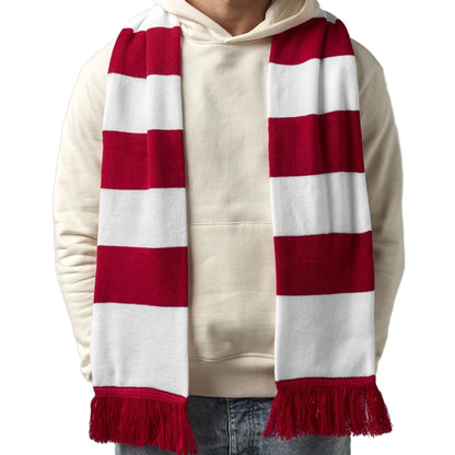 Classic Red-White - Back - Beechfield Unisex Adult Stadium Scarf