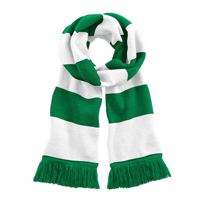 Kelly Green-White - Front - Beechfield Unisex Adult Stadium Scarf