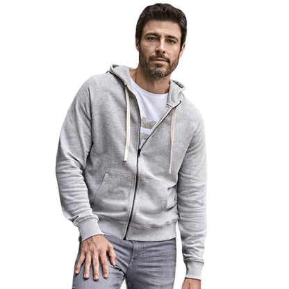 Heather Grey - Side - Tee Jays Mens Urban Heather Full Zip Hoodie