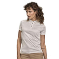 White - Side - Tee Jays Womens-Ladies Luxury Sports Polo Shirt