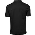 Black - Back - Tee Jays Mens Cotton Pique Polo Shirt