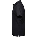 Black - Side - Tee Jays Mens Cotton Pique Polo Shirt