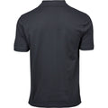 Dark Grey - Back - Tee Jays Mens Cotton Pique Polo Shirt