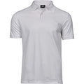 White - Front - Tee Jays Mens Cotton Pique Polo Shirt