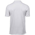 White - Back - Tee Jays Mens Cotton Pique Polo Shirt