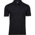 Black - Front - Tee Jays Mens Cotton Pique Polo Shirt