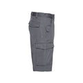 Convoy Grey - Side - Russell Mens Polycotton Work Shorts