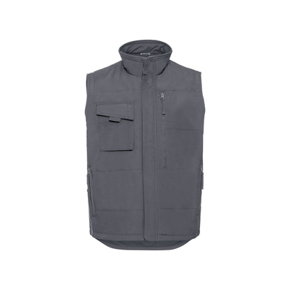 Convoy Grey - Front - Russell Mens Heavy Duty Gilet