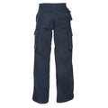 French Navy - Back - Russell Mens Heavy Duty Work Trousers