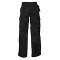 Black - Back - Russell Mens Heavy Duty Work Trousers