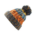 Retro Blue - Side - Beechfield Unisex Adult Corkscrew Beanie