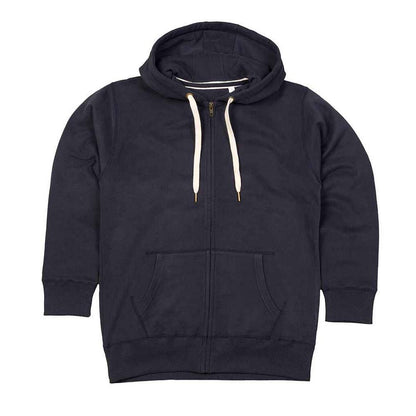 Dark Navy - Front - Superstar By Mantis Mens Full Zip Hoodie