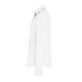 White - Side - Premier Womens-Ladies Poplin Stretch Long-Sleeved Shirt