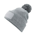 Heather Grey-Black - Back - Beechfield Unisex Adult Snowstar Beanie