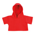 Red - Front - Mumbles Hooded Teddy T-shirt