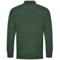 Bottle Green - Back - PRO RTX Mens Pro Pique Long-Sleeved Polo Shirt